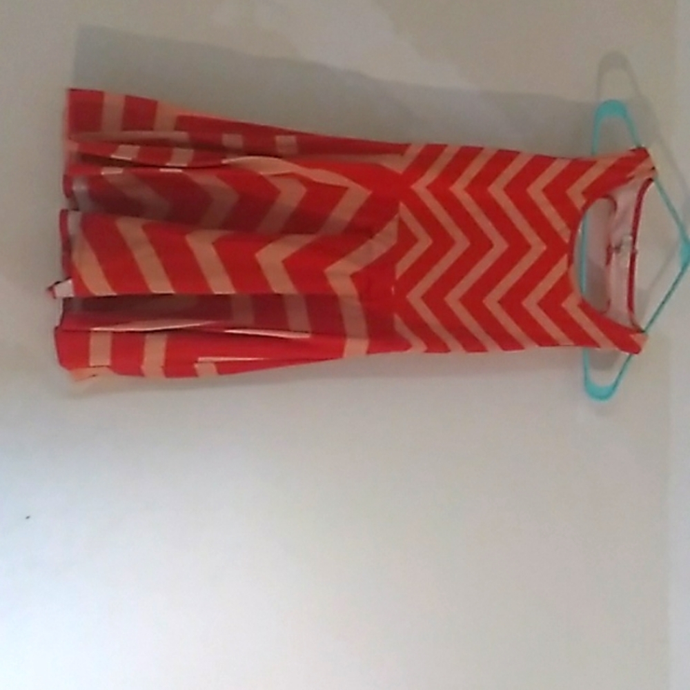 Orange stripes dress